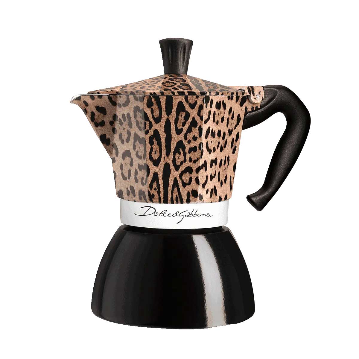 Bialetti x Dolce & Gabbana Moka Induction 6 Cup Leopardo