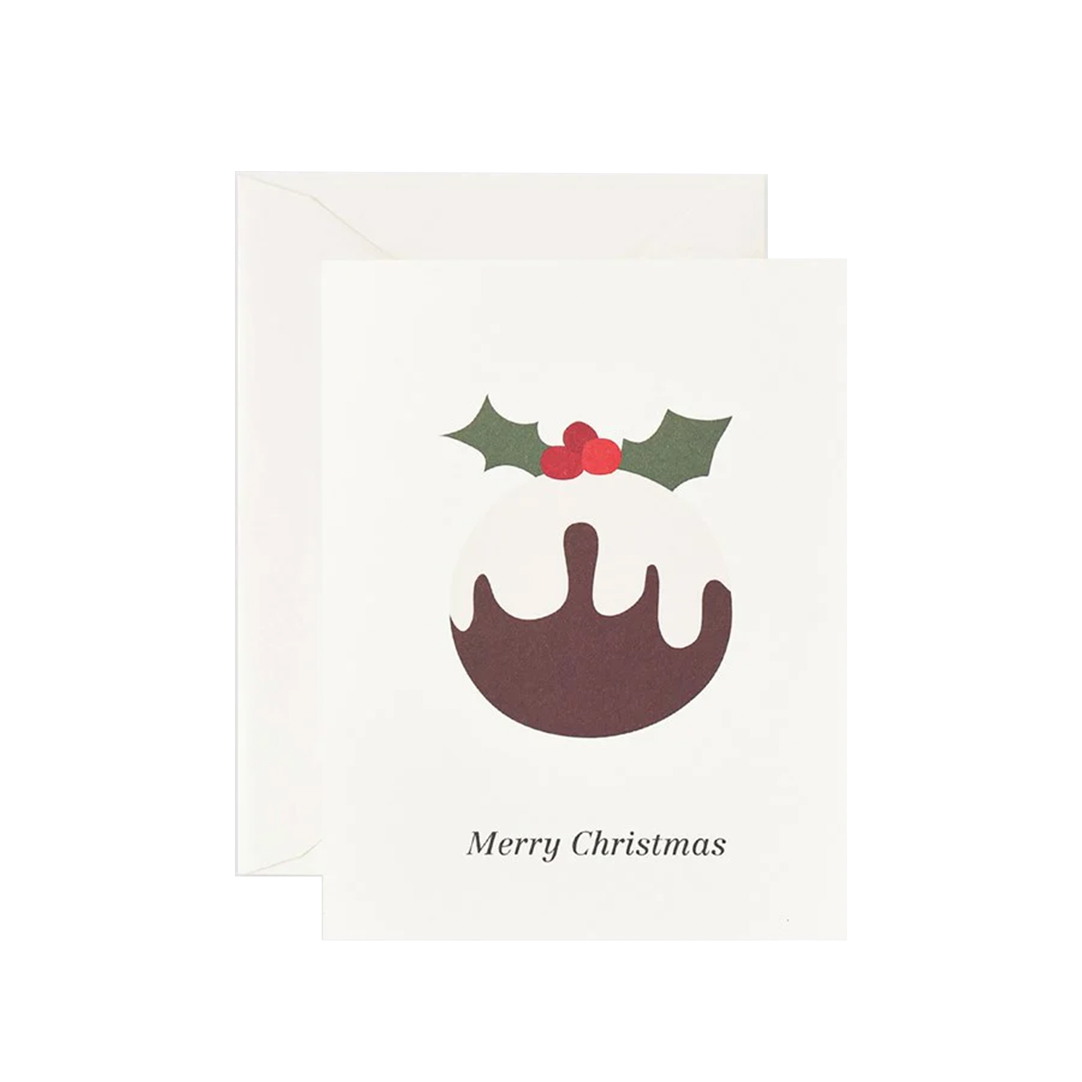 Father Rabbit Stationery Merry Christmas Pudding Card