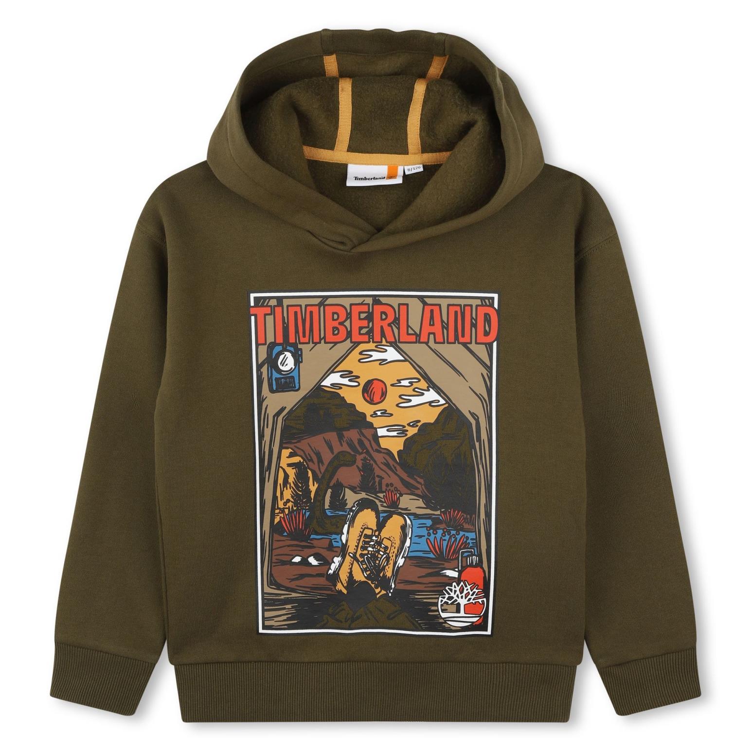 Timberland Framed Print Hooded Sweatshirt 10Y - 16Y