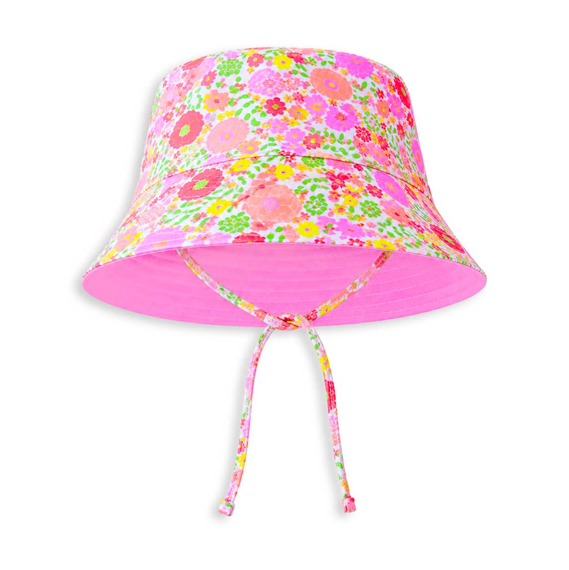 Milky Neon Bloom Swim Hat 2-7Y