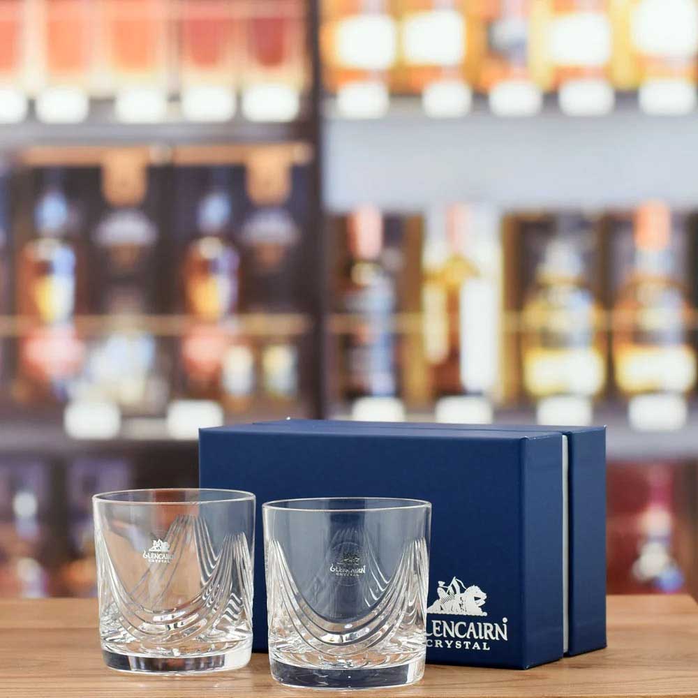 Glencairn 'Montrose' Cut Crystal Tumbler Set of 2