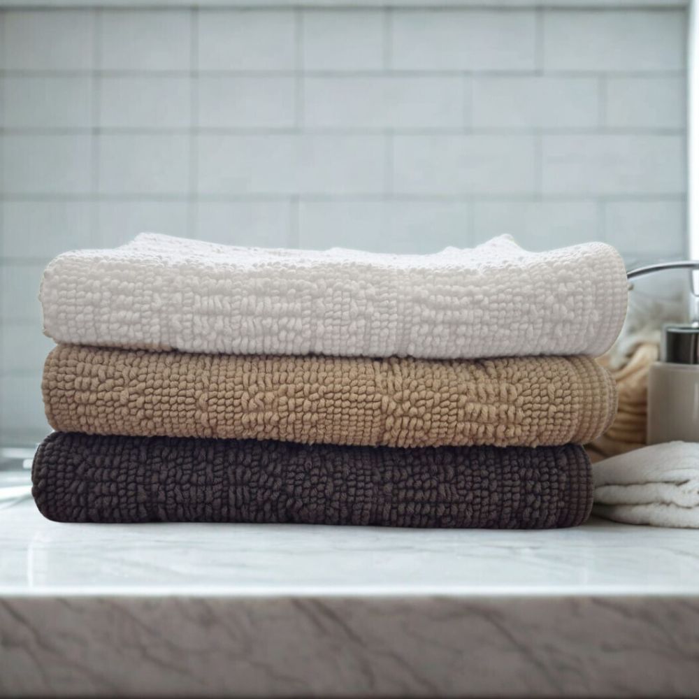 Baksana Lisbon Textured Bathmat
