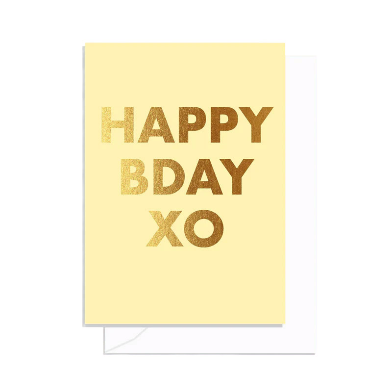 Elm Paper Happy Birthday Lemon Drop Card
