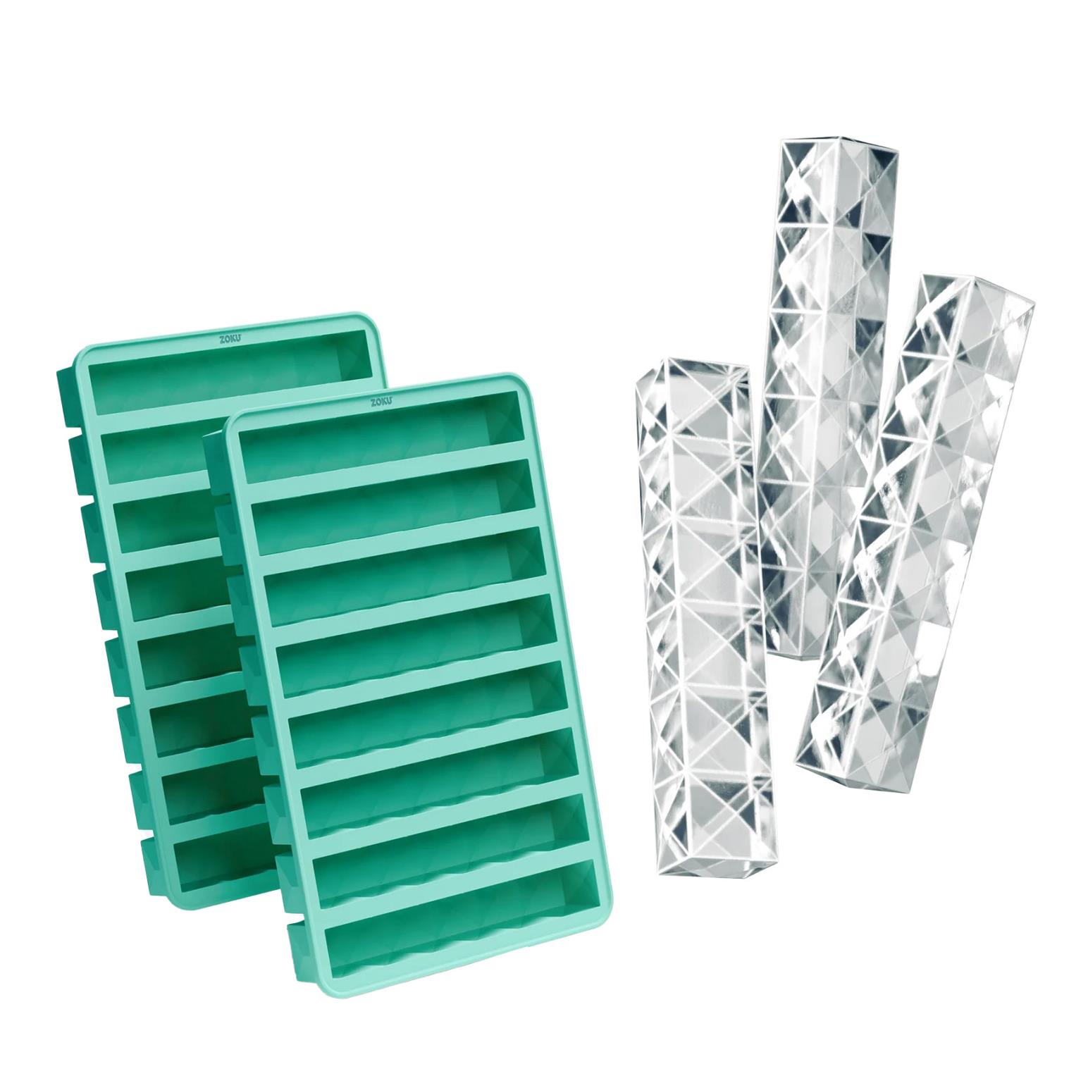 Zoku Prism Bottle Ice Tray Set Of 2