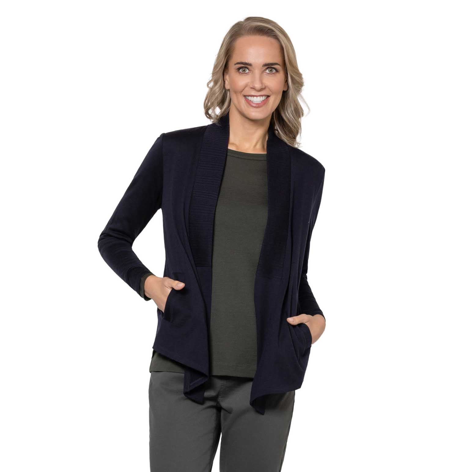 B Essentials by Ballantynes Rib Trim Cardi