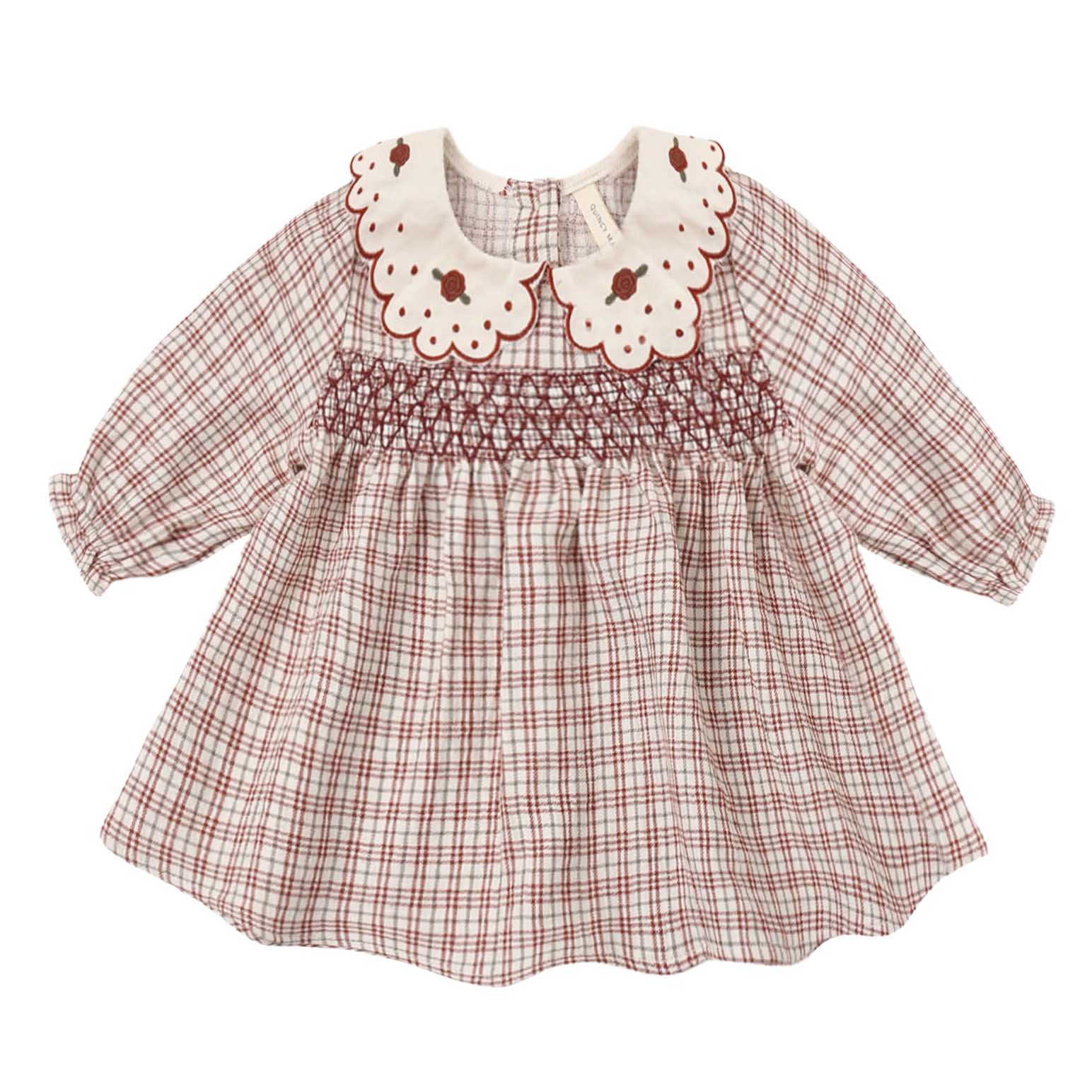 Quincy Mae Callie Dress Christmas Plaid 2-5Y