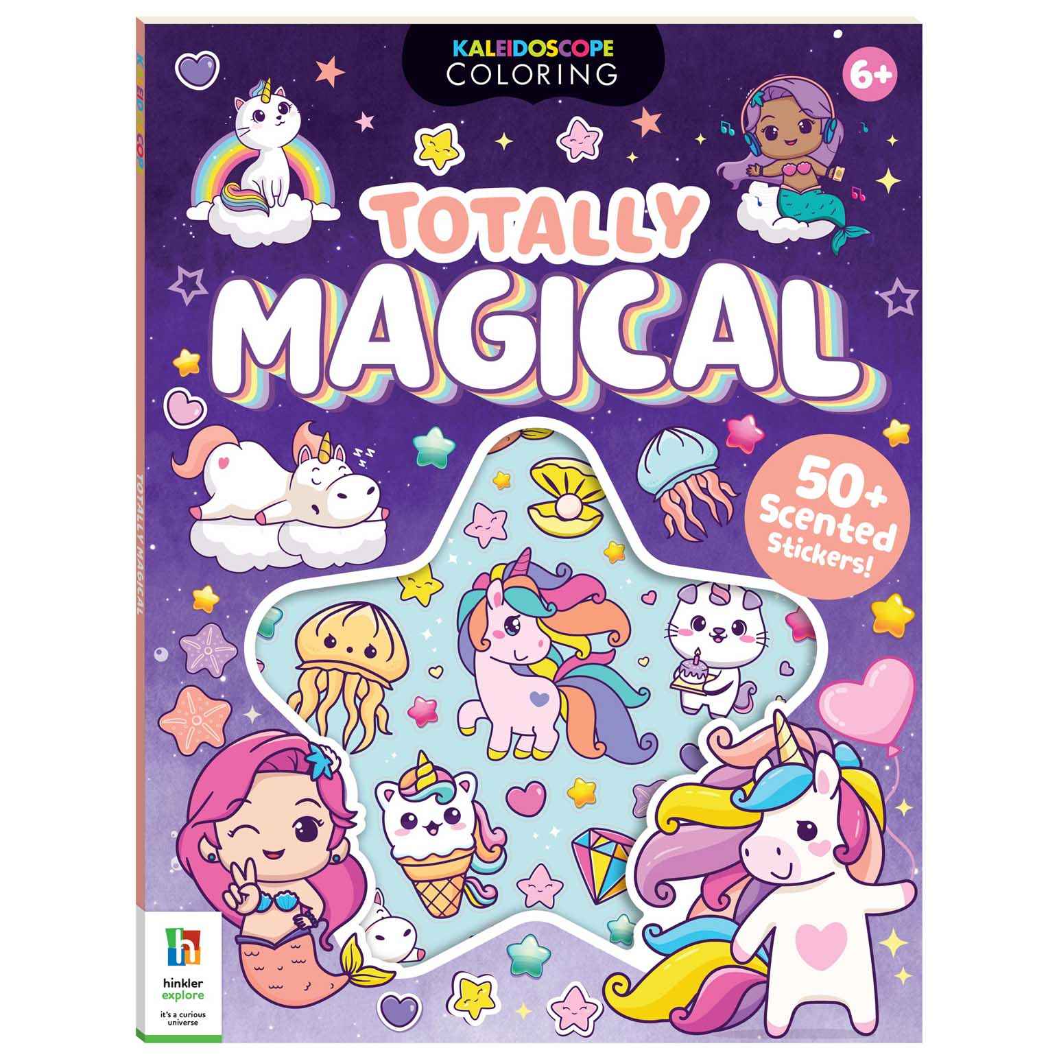 Hinkler&nbsp; Coloring Scented Stickers Totally Magical - Kaleidoscope