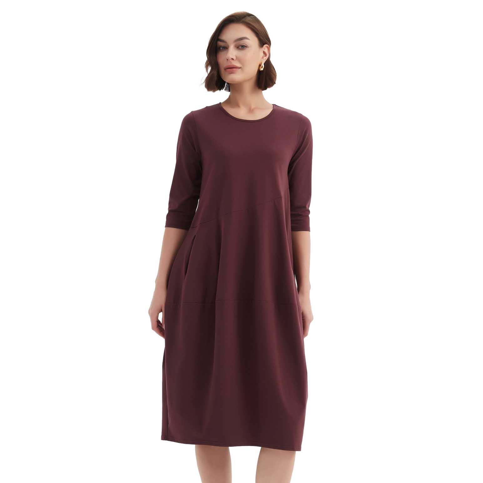 TIRELLI Diagonal Seam Winter Dress