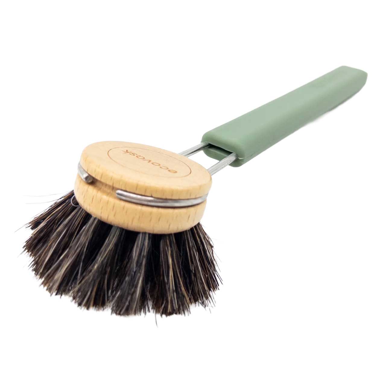 Ecovask Dish Brush Horse Hair - Sage