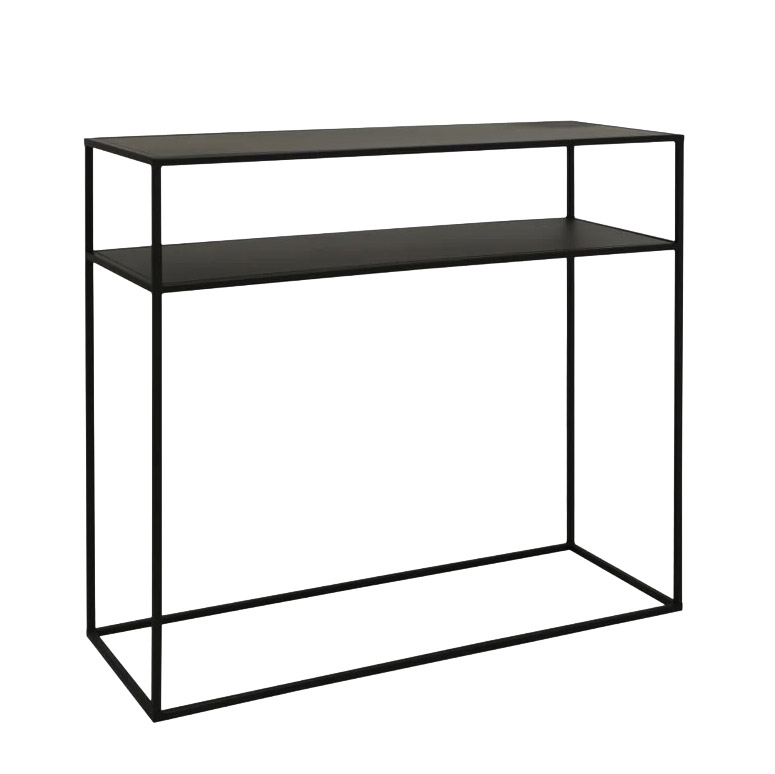 Studio Dual Shelf Console - Black