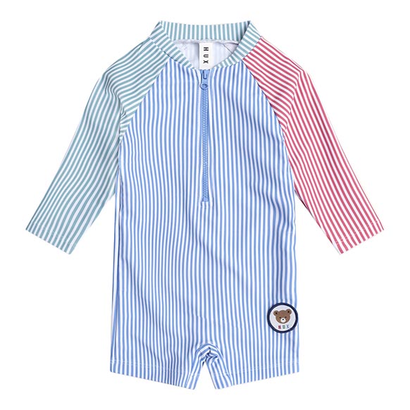 Huxbaby Spliced Stripe Swimsuit Shortie