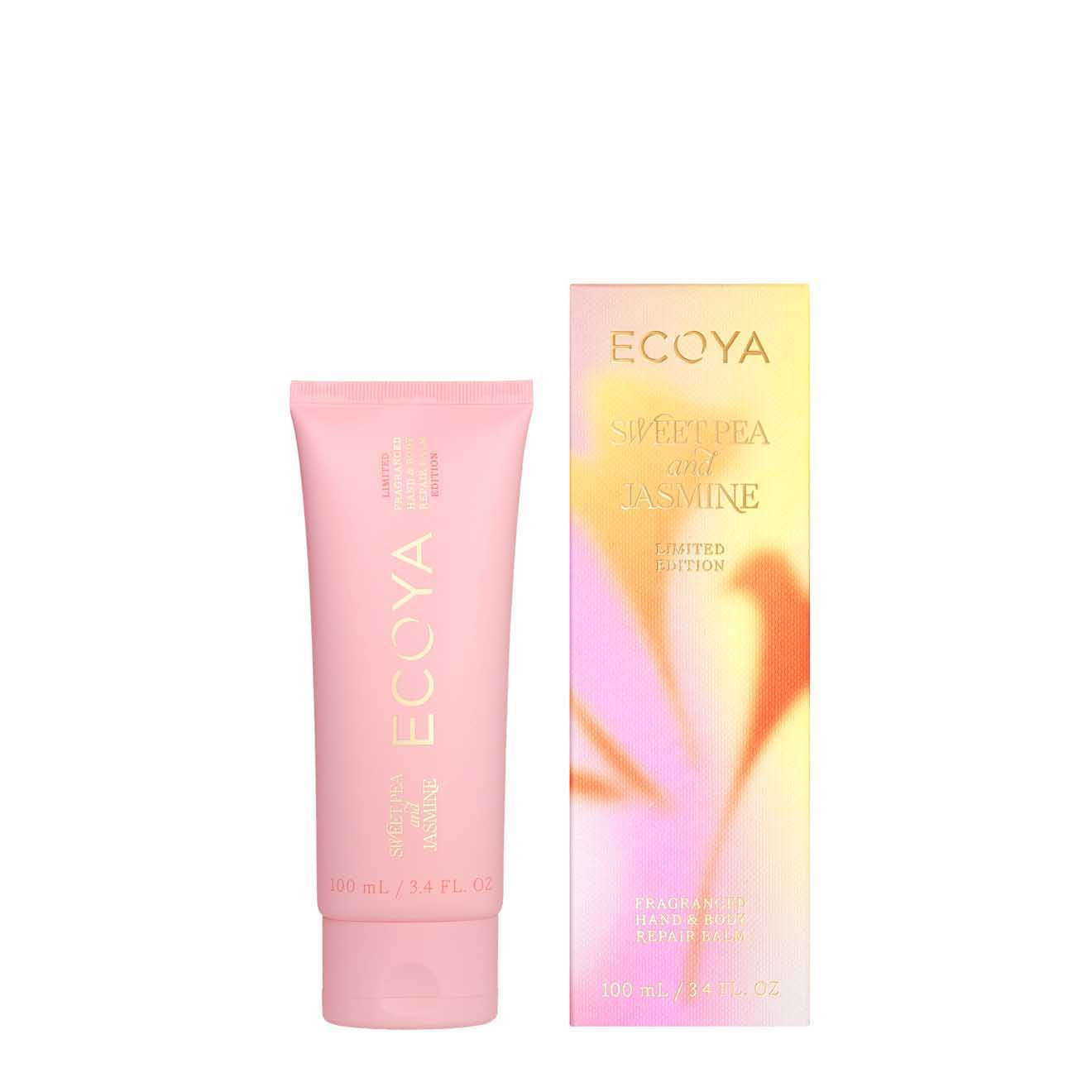 ECOYA Hand & Body Repair Balm Sweet Pea & Jasmine 100ml - Limited Edition
