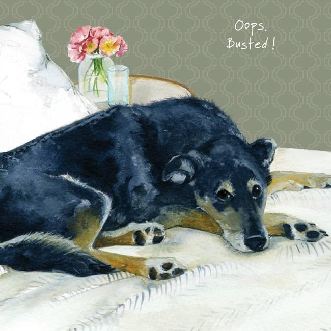 Little Dog Laughed Busted Card
