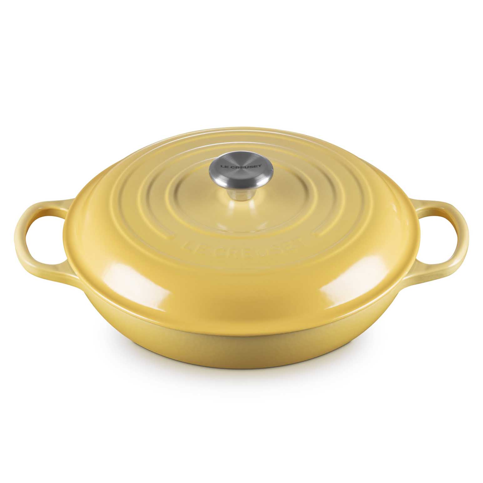 Le Creuset Signature Shallow Casserole 30cm - Camomille SS Knob