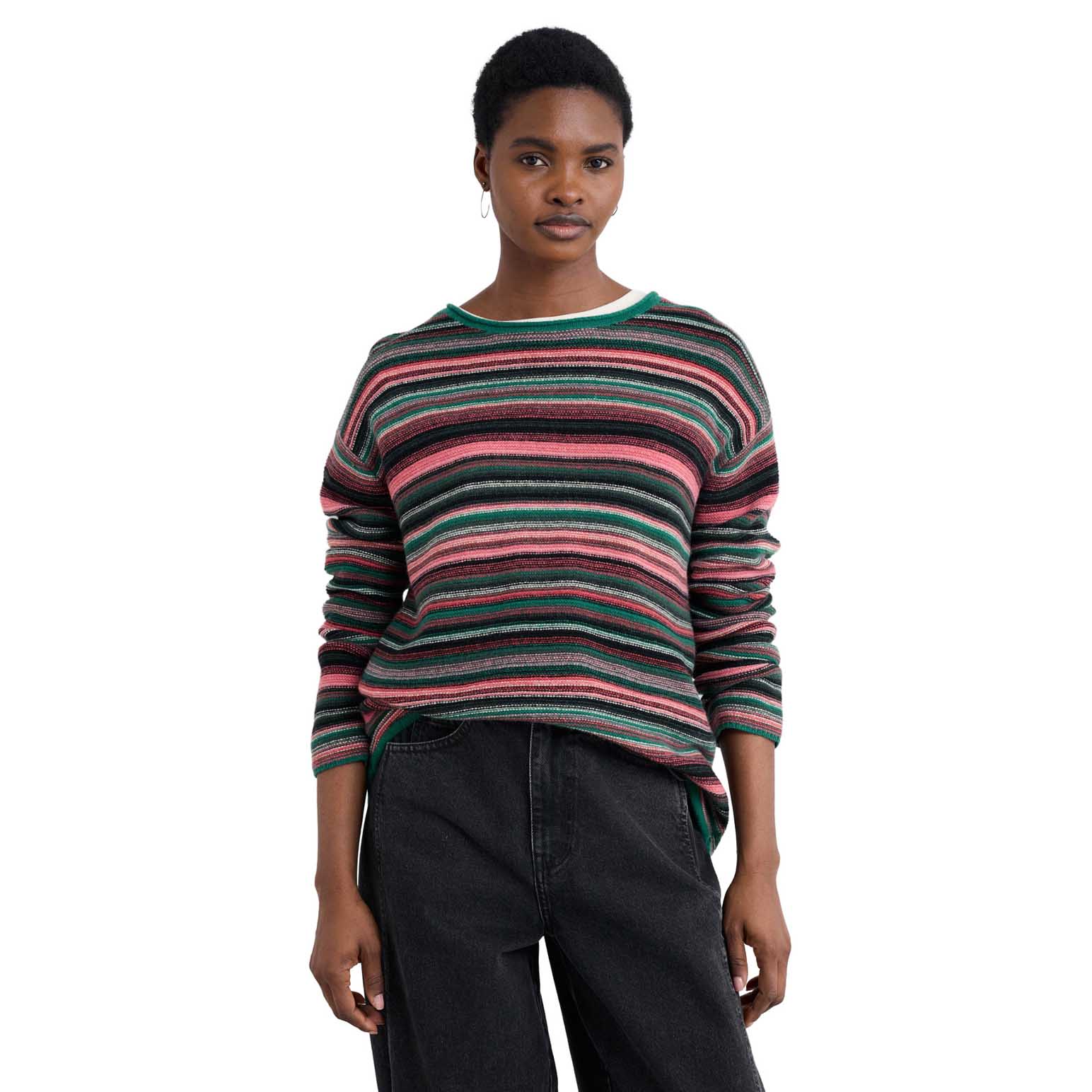 Seasalt Cornwall Fruity Jumper II Ripple Marks Squash Multi