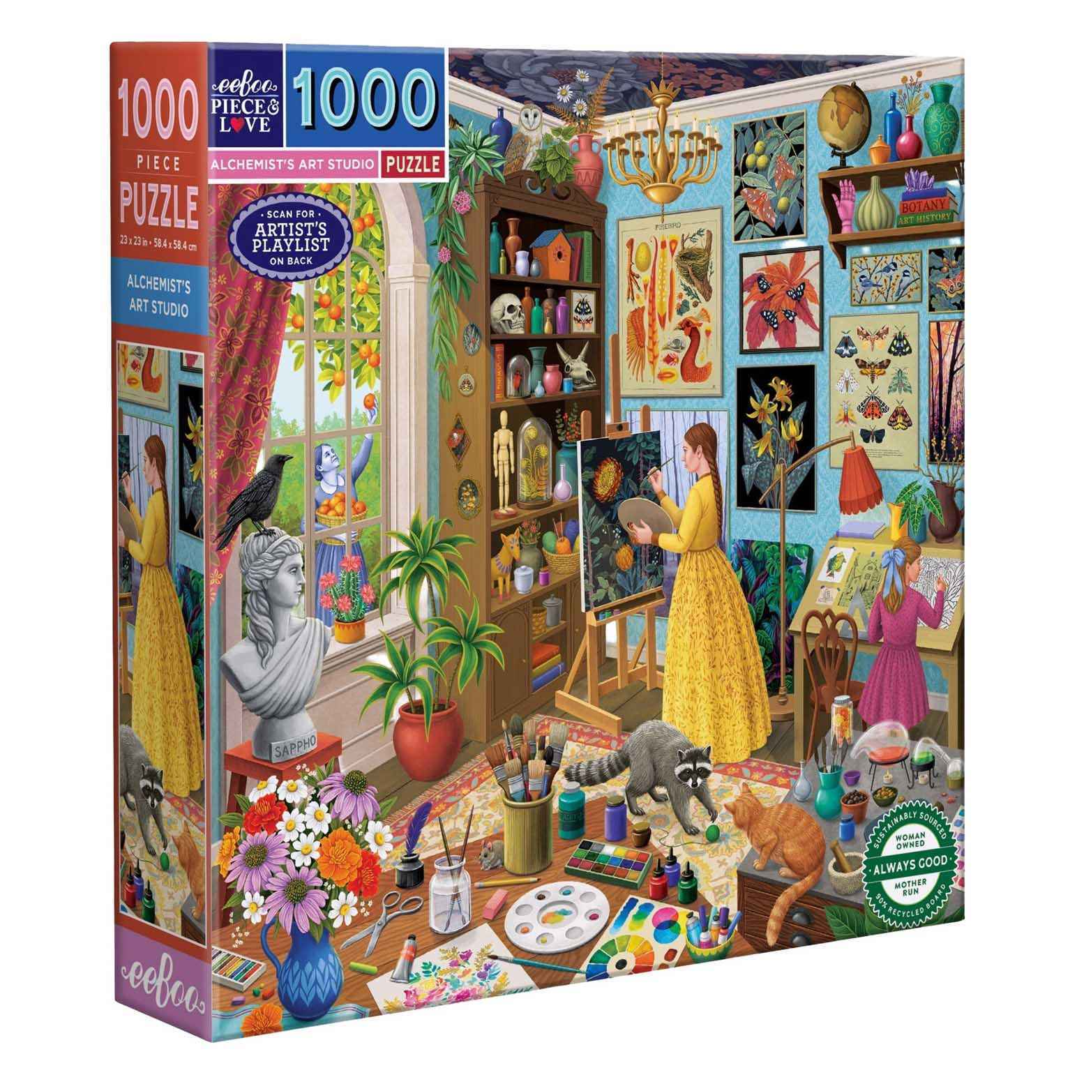Eeboo Alchemist's Art Studio Square Puzzle
