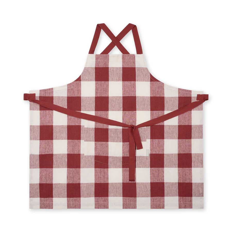 Sophie Allport Rustic Red Gingham Adult Apron