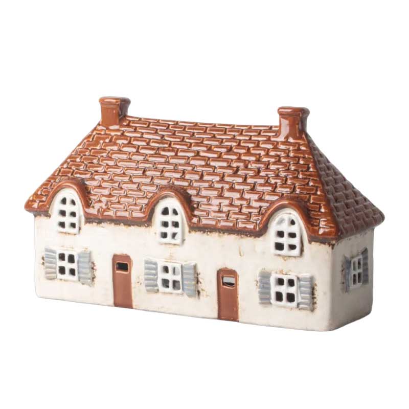 French Country Cotswold Tea Light Cottage Ivory