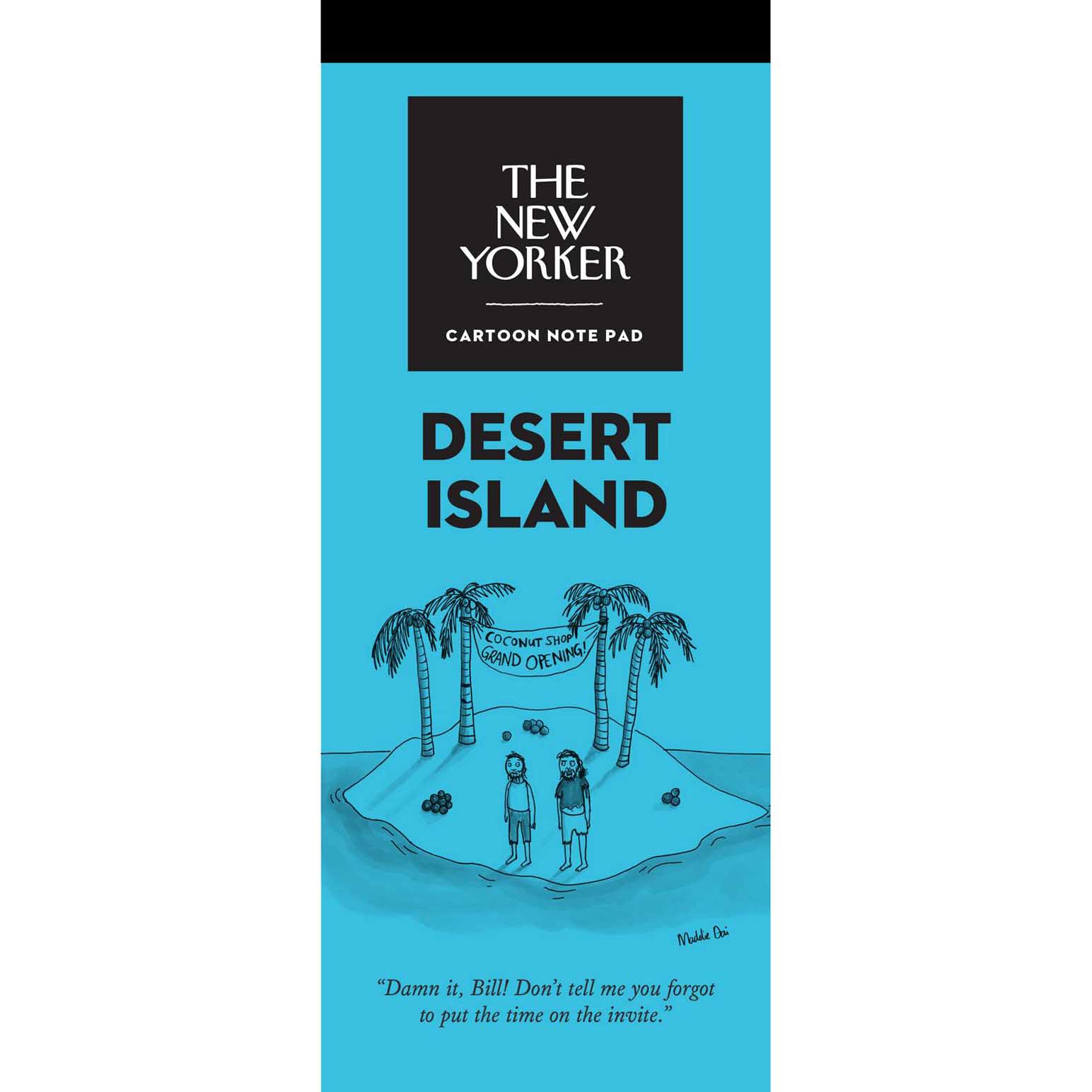 The New Yorker Cartoon Desert Island Notepad