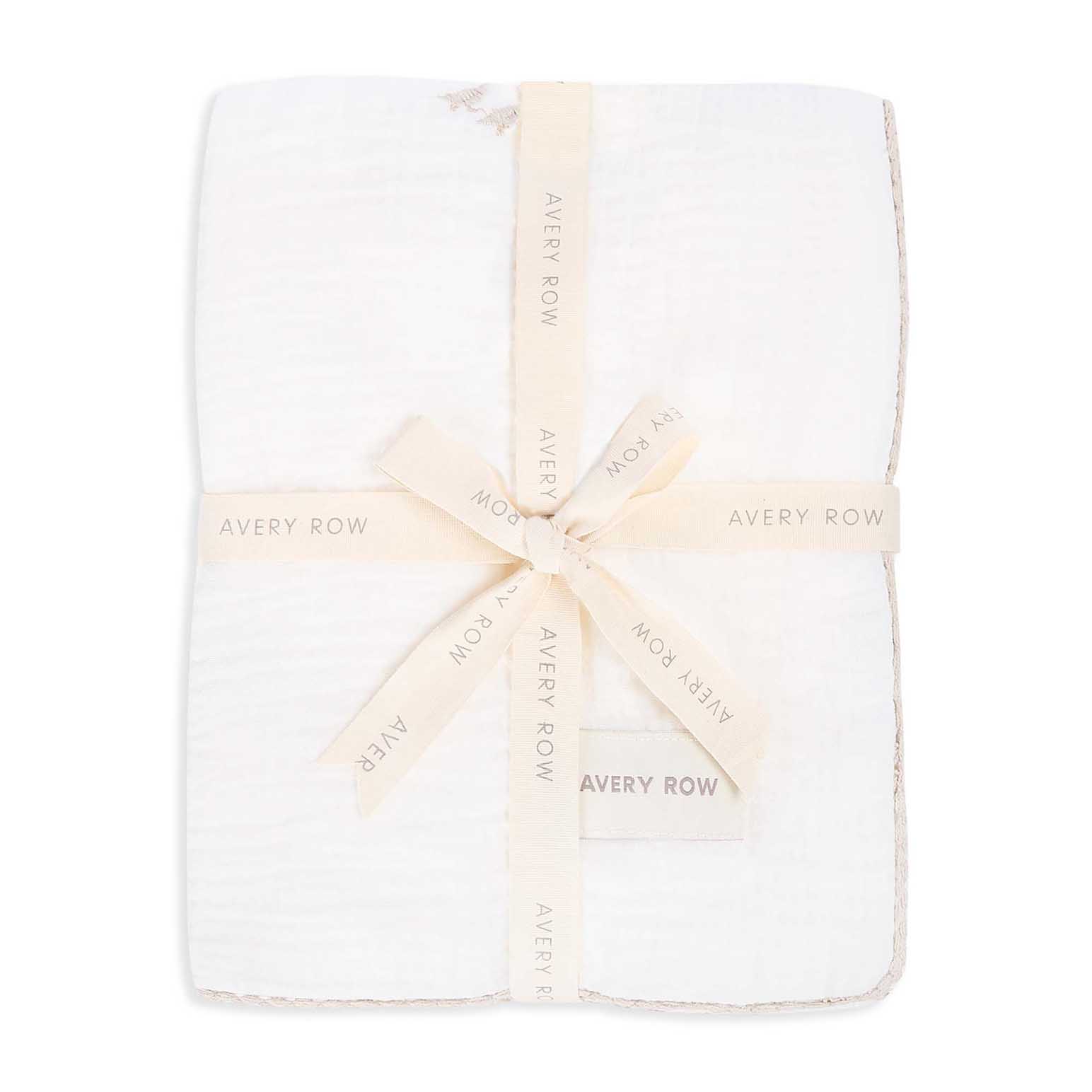 Avery Row Embroidered Muslin Blanket - Little Farm