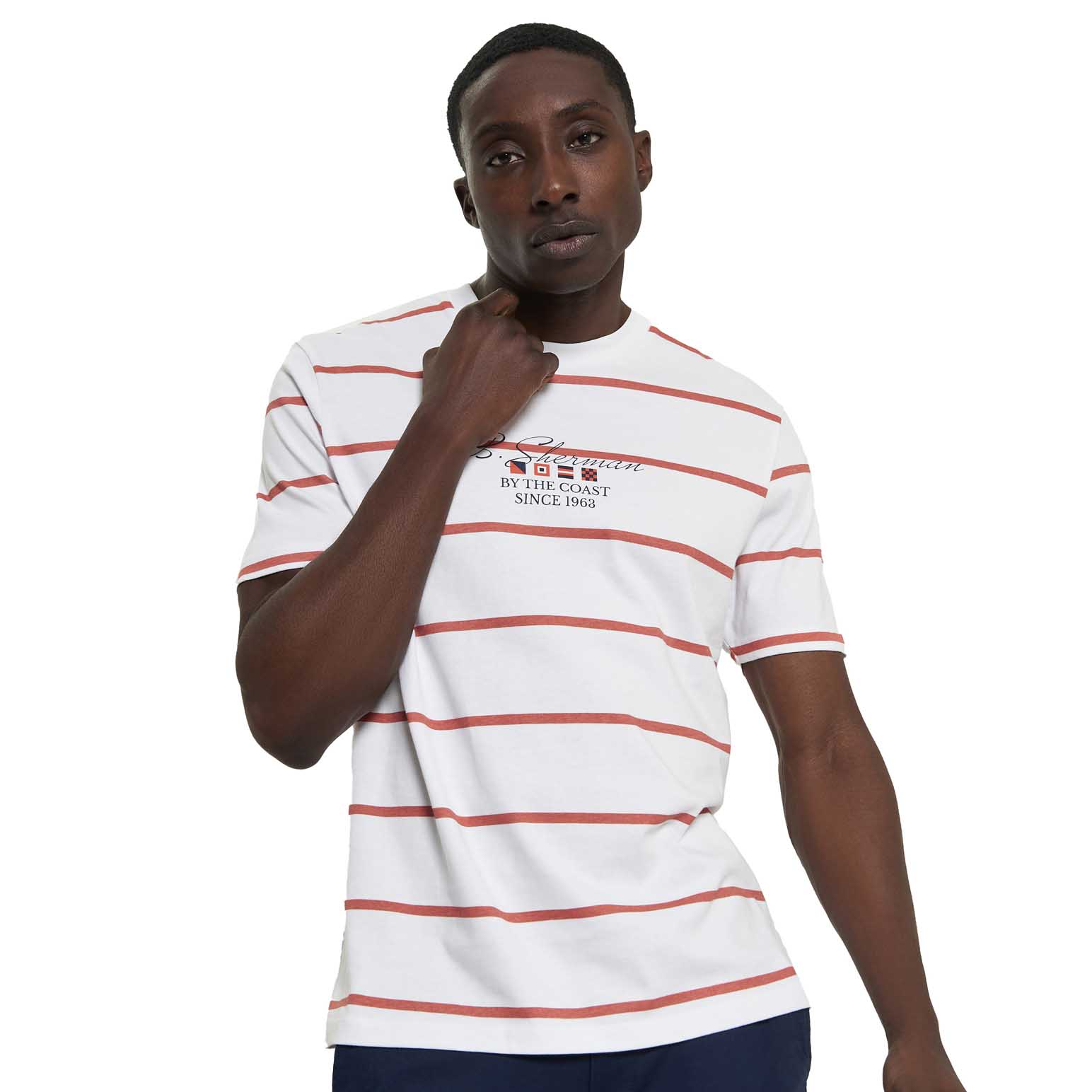 Ben Sherman Stripe Script Tee