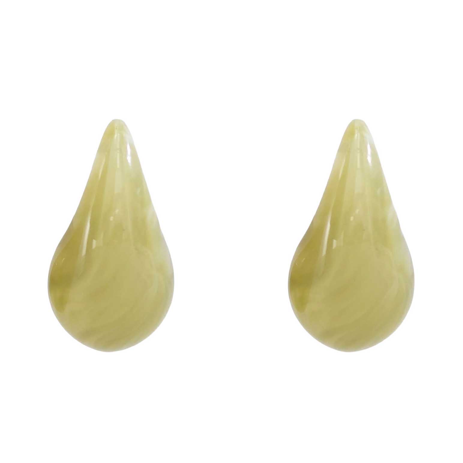 Stella + Gemma Earrings Tear Drop Jade