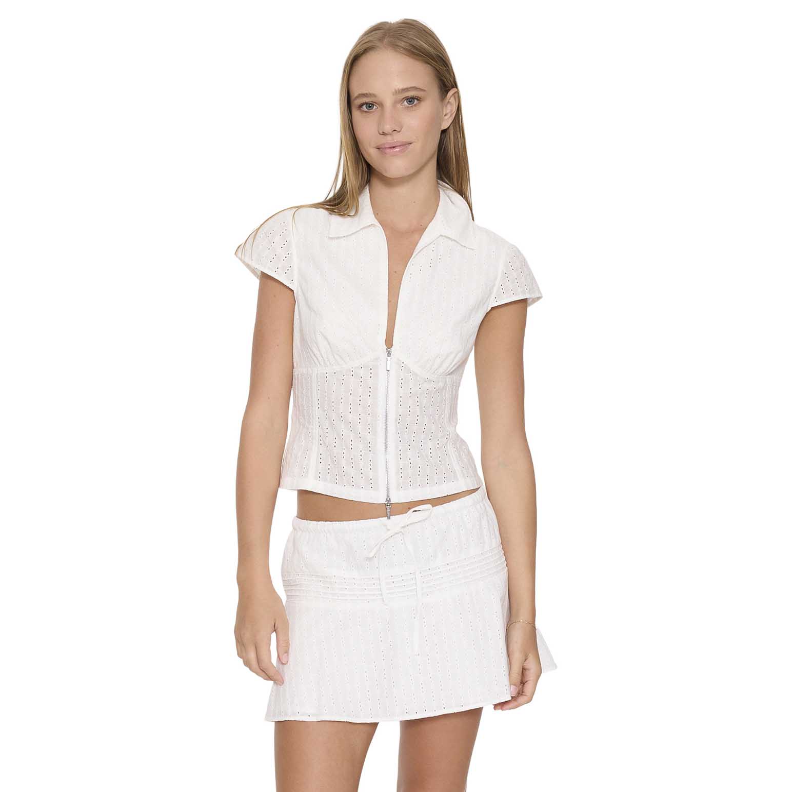 Thrills Danica Broderie Anglaise Top