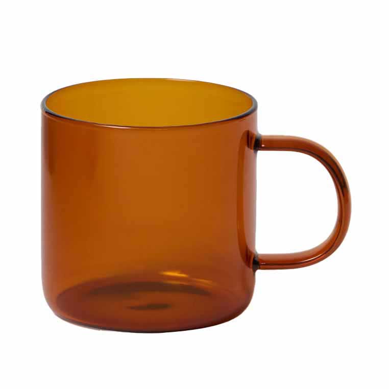 Città Glass Mug Set/4 300ml - Amber