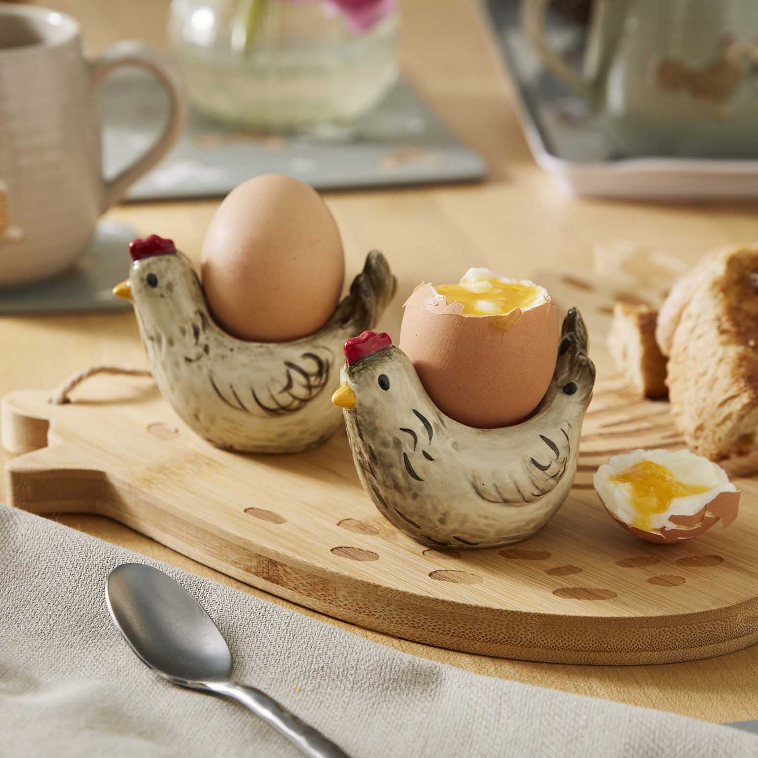 Cooksmart Hen House Lane Set Of 2 Egg Cups
