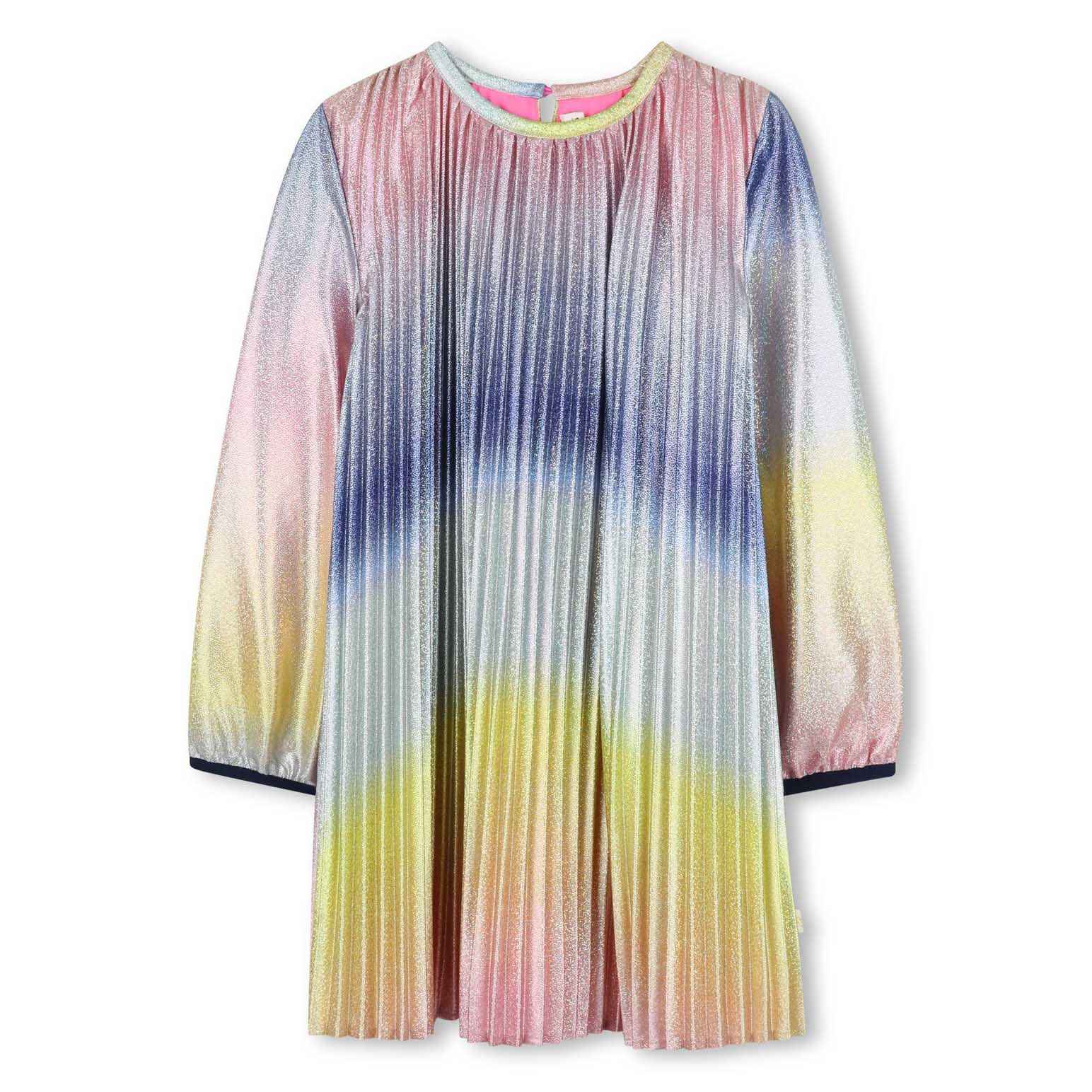 Billieblush LS Shiny Pleated Dress 3Y-6Y
