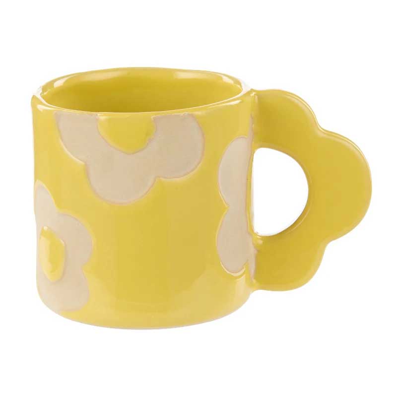 Emporium Posey Flower Mug 400ml - Yellow