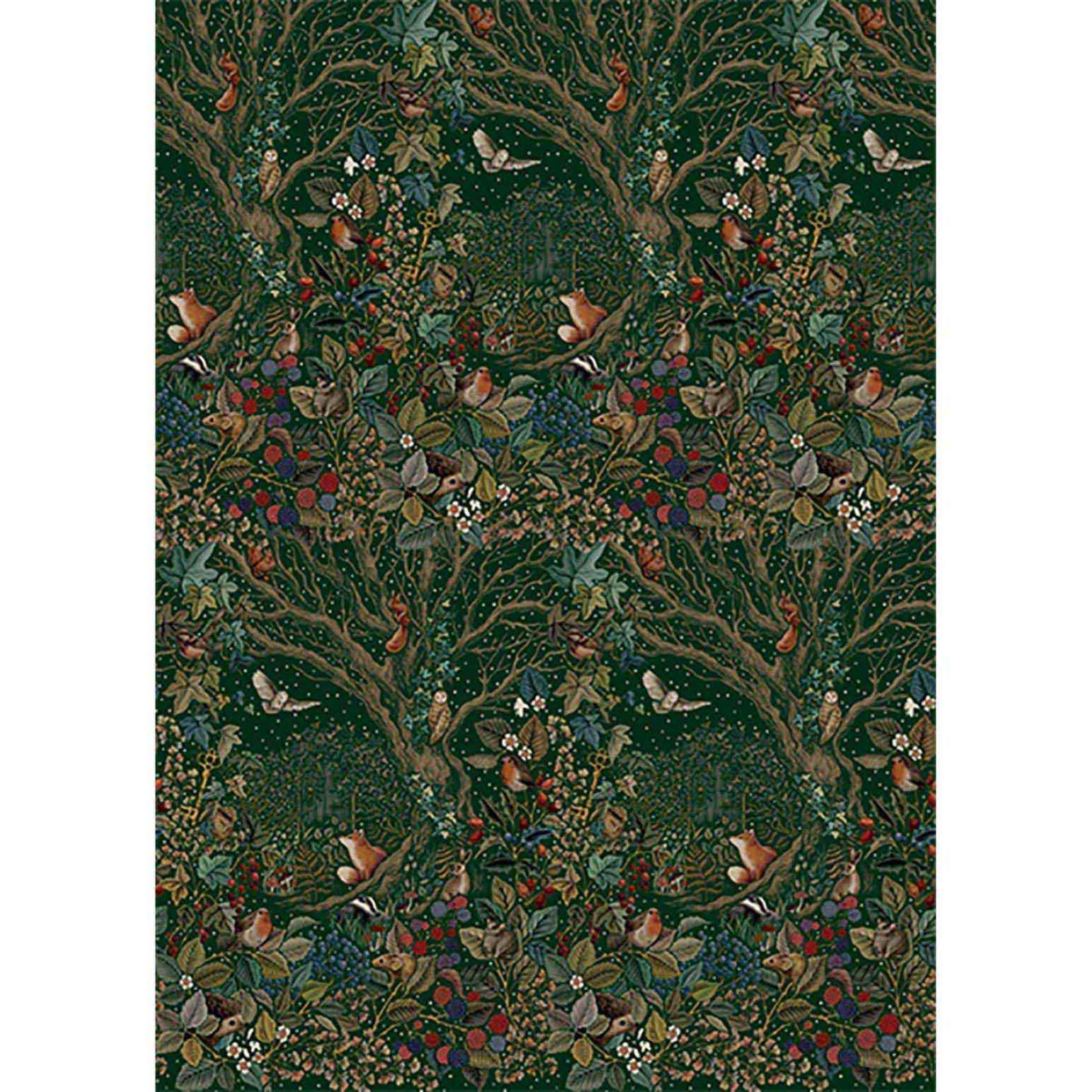 Image Gallery Xmas Rollwrap Secret Garden 3M