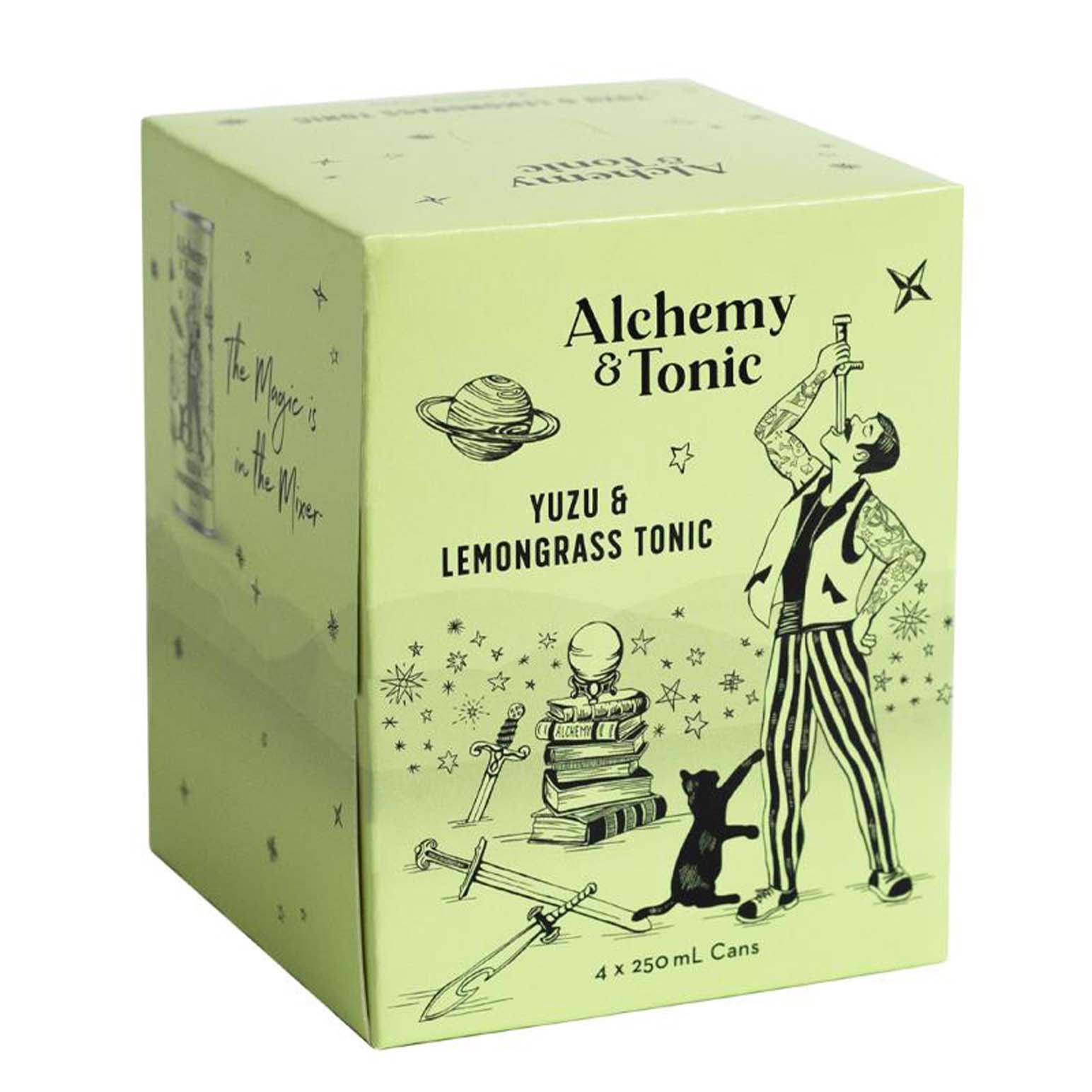Alchemy & Tonic Yuzu & Lemongrass Tonic Water 4x250ml