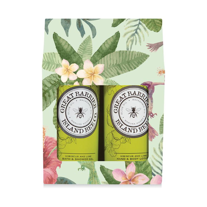 Great Barrier Island Bee Co Island Flowers Hibiscus & Lime Gift Pack