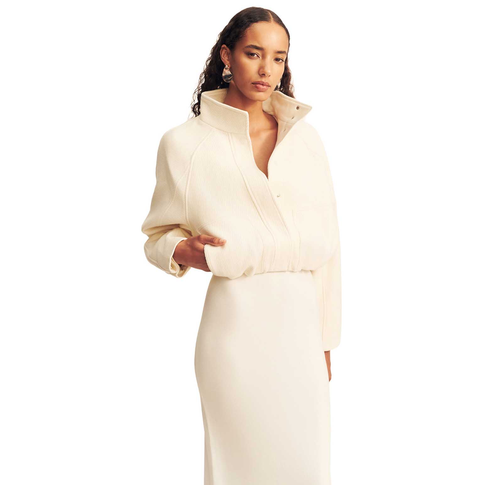 Shona Joy Crosby Cropped Bomber Jacket