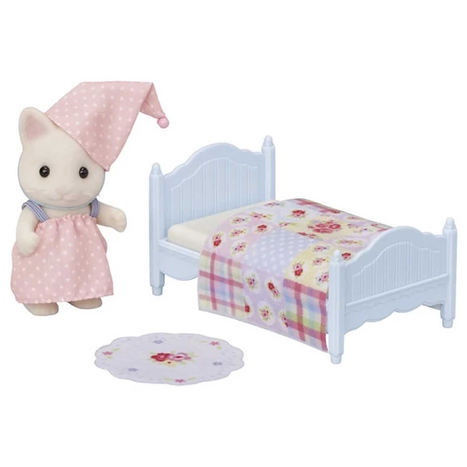 Sylvanian Families Floral Cat Girl's Naptime Set
