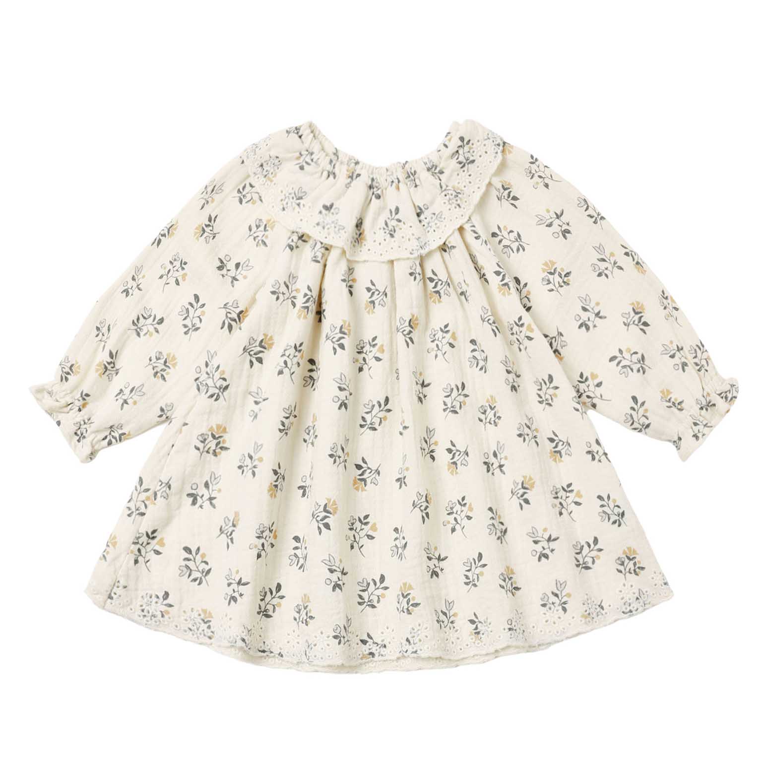 Quincy Mae Long Sleeve Isla Dress French Floral 6-24M