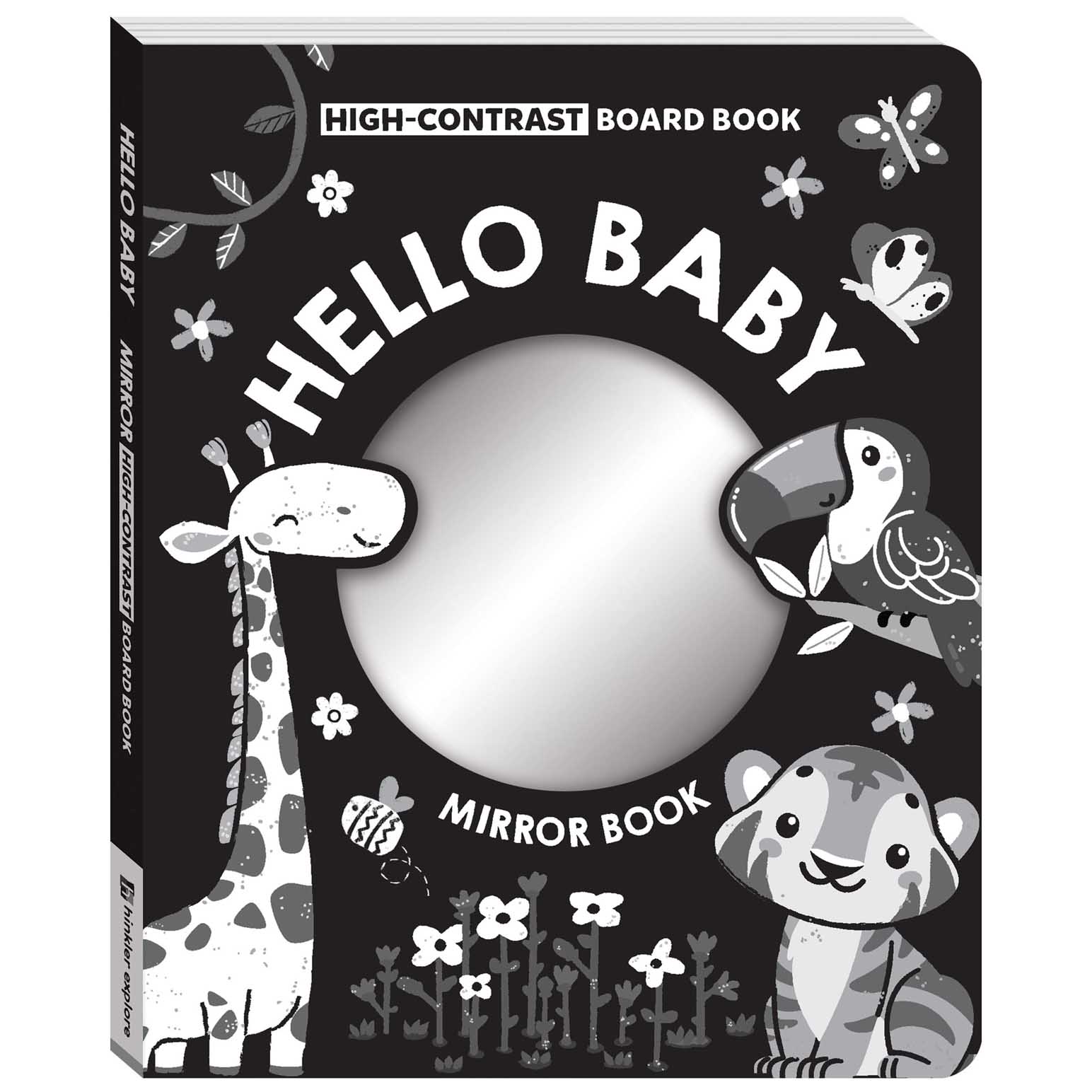 High Contrast Board Book Mirror: Hello Baby!