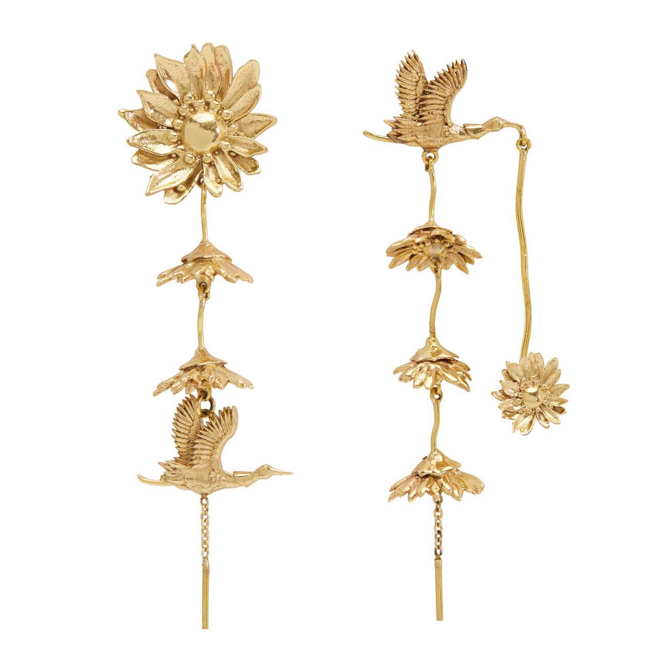 ALÉMAIS Team Spirit Daisy Crane Earrings