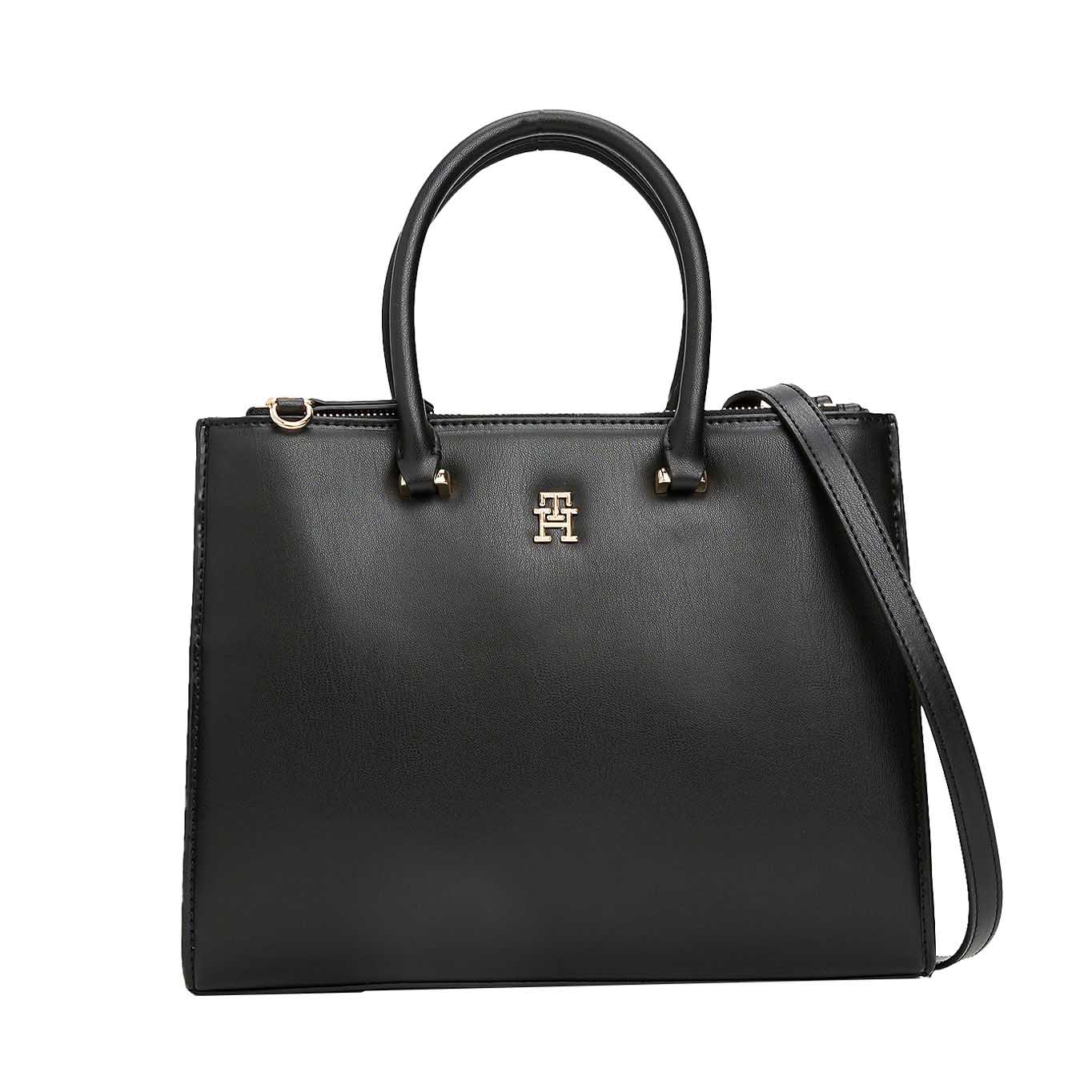 Tommy Hilfiger TH Monogram Plaque Tote