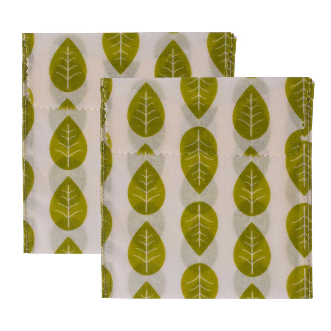 Karlstert Vegan Sandwich Pouch Set Of 2 Leaf
