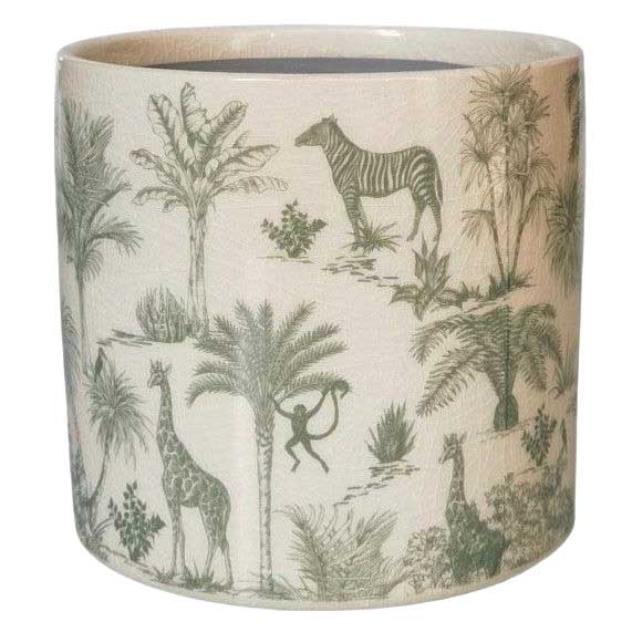 Urban Products Jungle Toile Planter Green 17cm