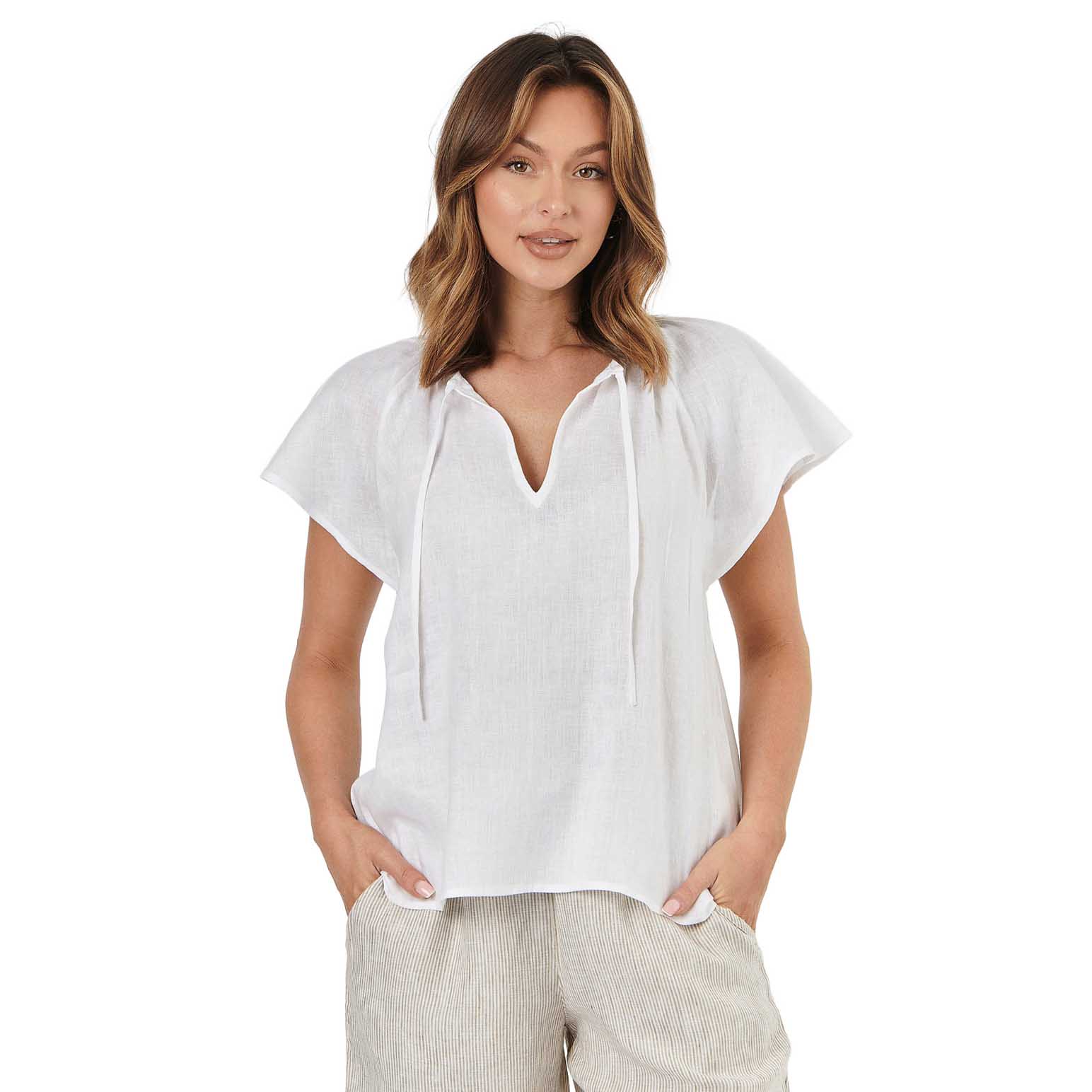 Naturals By O & J White Top