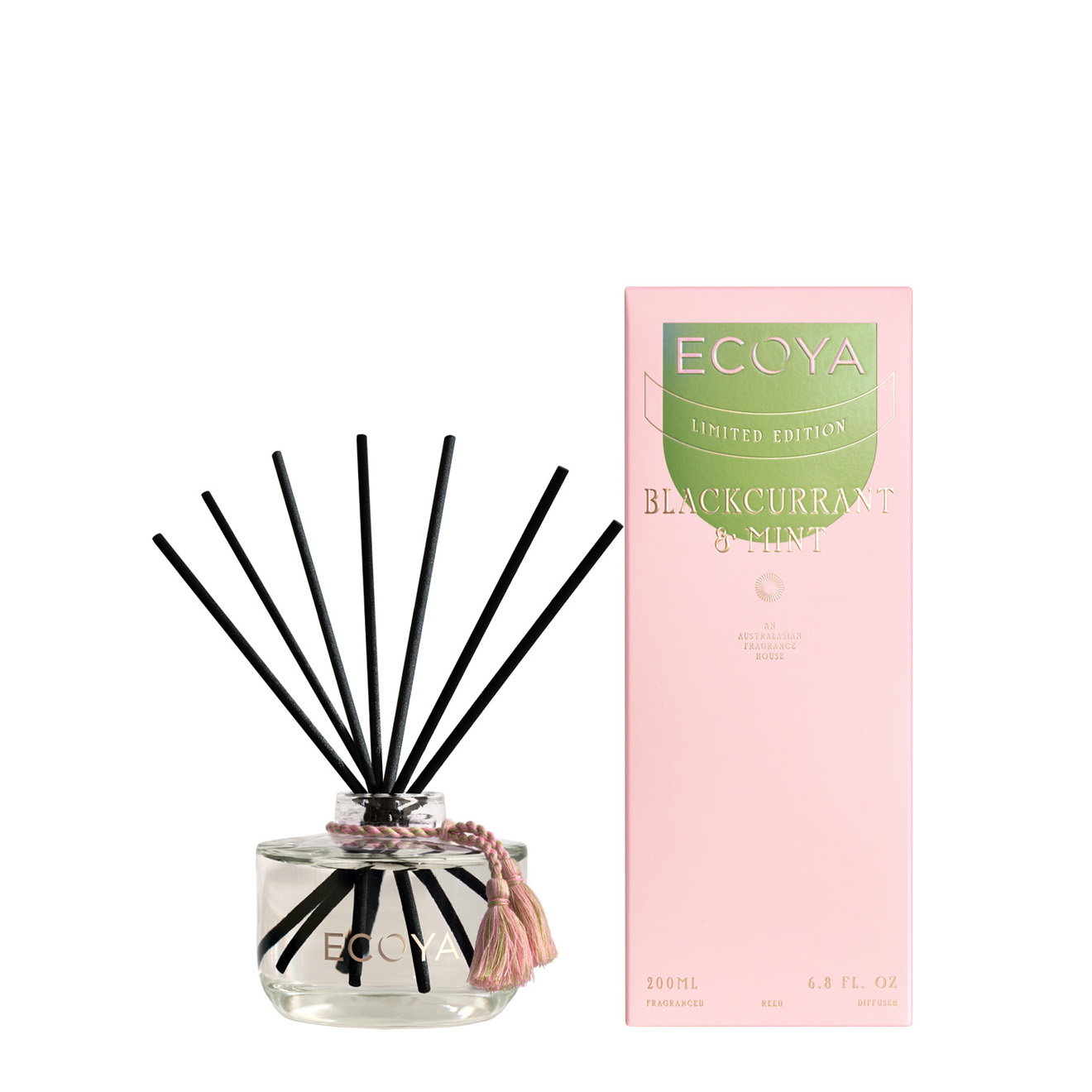 ECOYA Reed Diffuser Blackcurrant & Mint 200ml