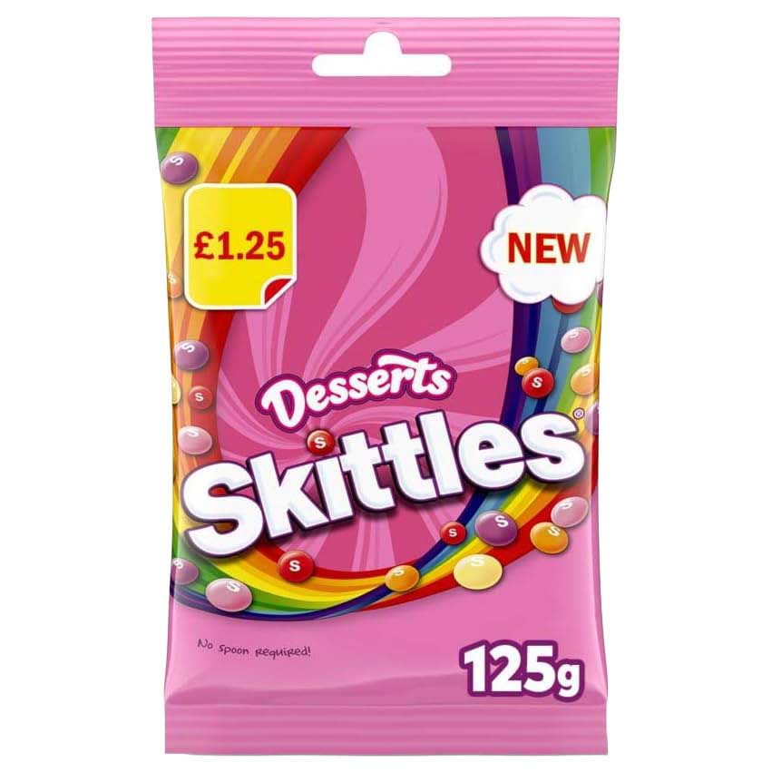 Skittles Vegan Sweets Dessert Flavoured Treat Bag 152g