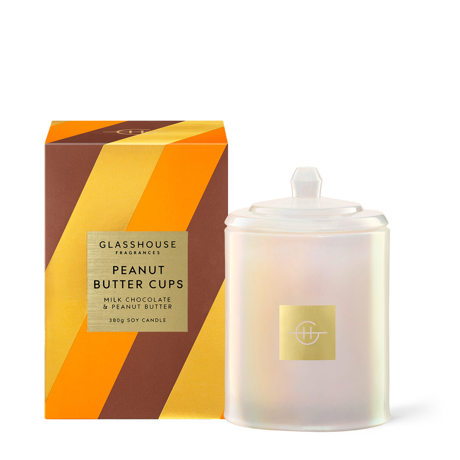 Glasshouse Fragrances Sugar Coated Peanut Butter Cups Soy Candle 380g