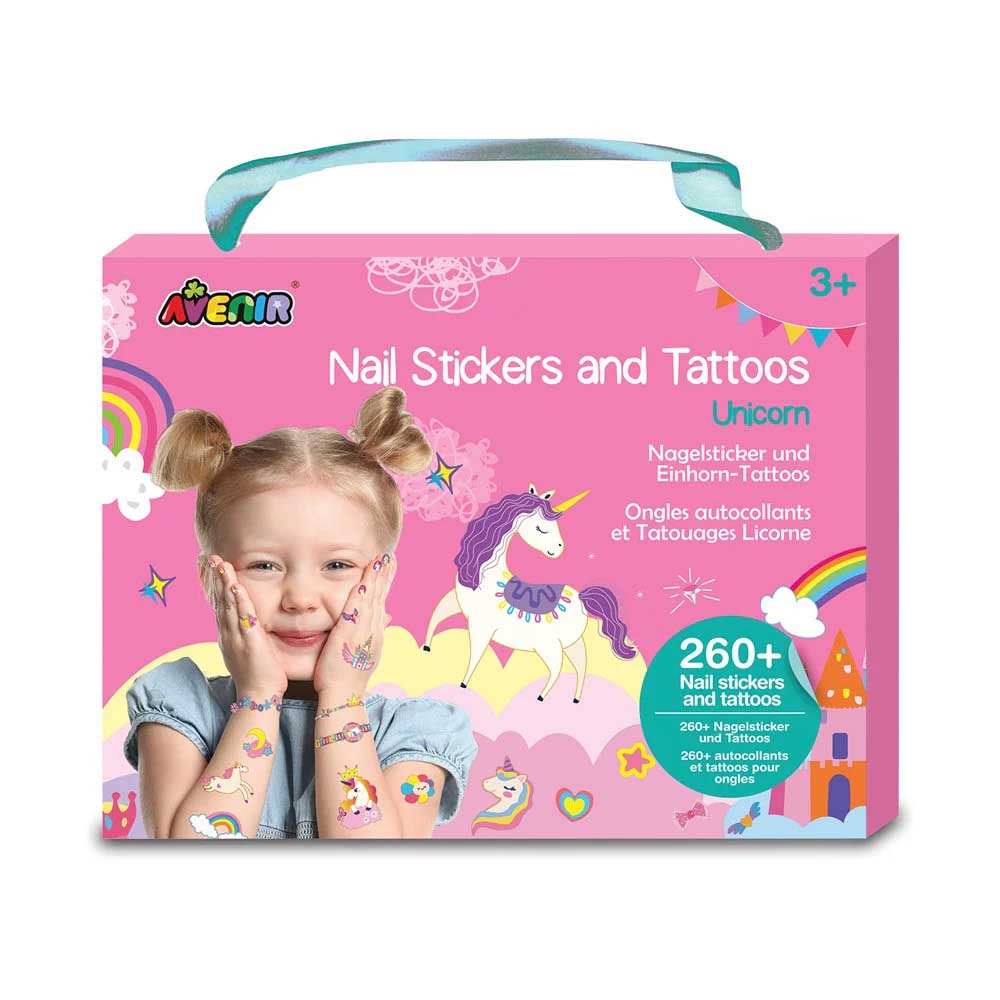Avenir Nail Stickers And Tattoos Unicorns
