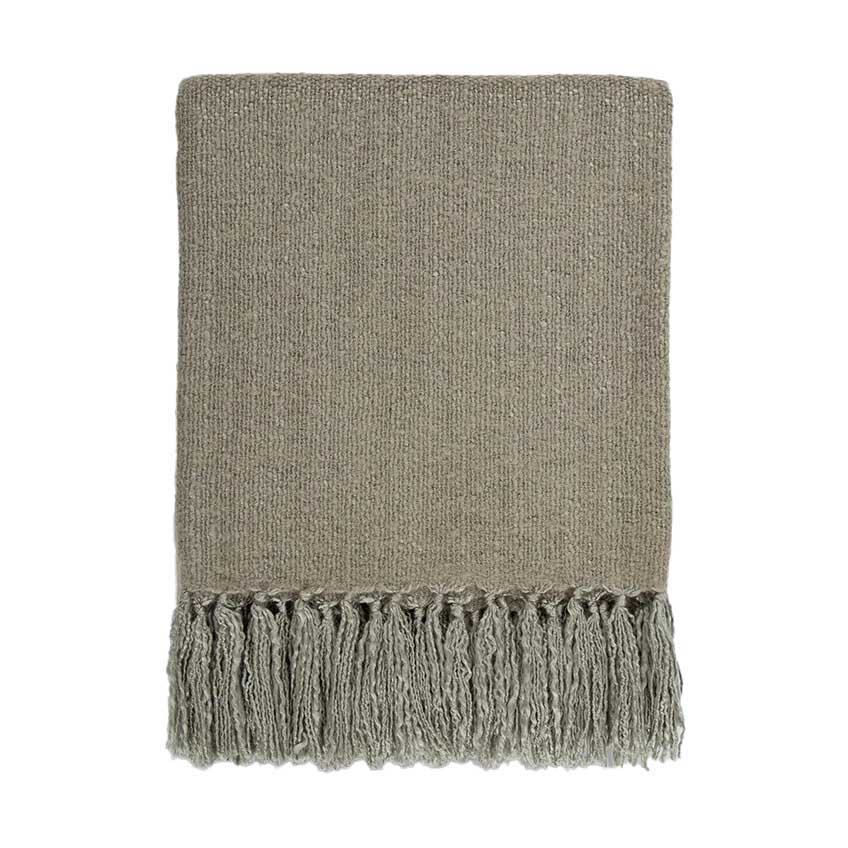 Baya Richmond Acrylic/Wool Blend Throw - Sage 125x150cm