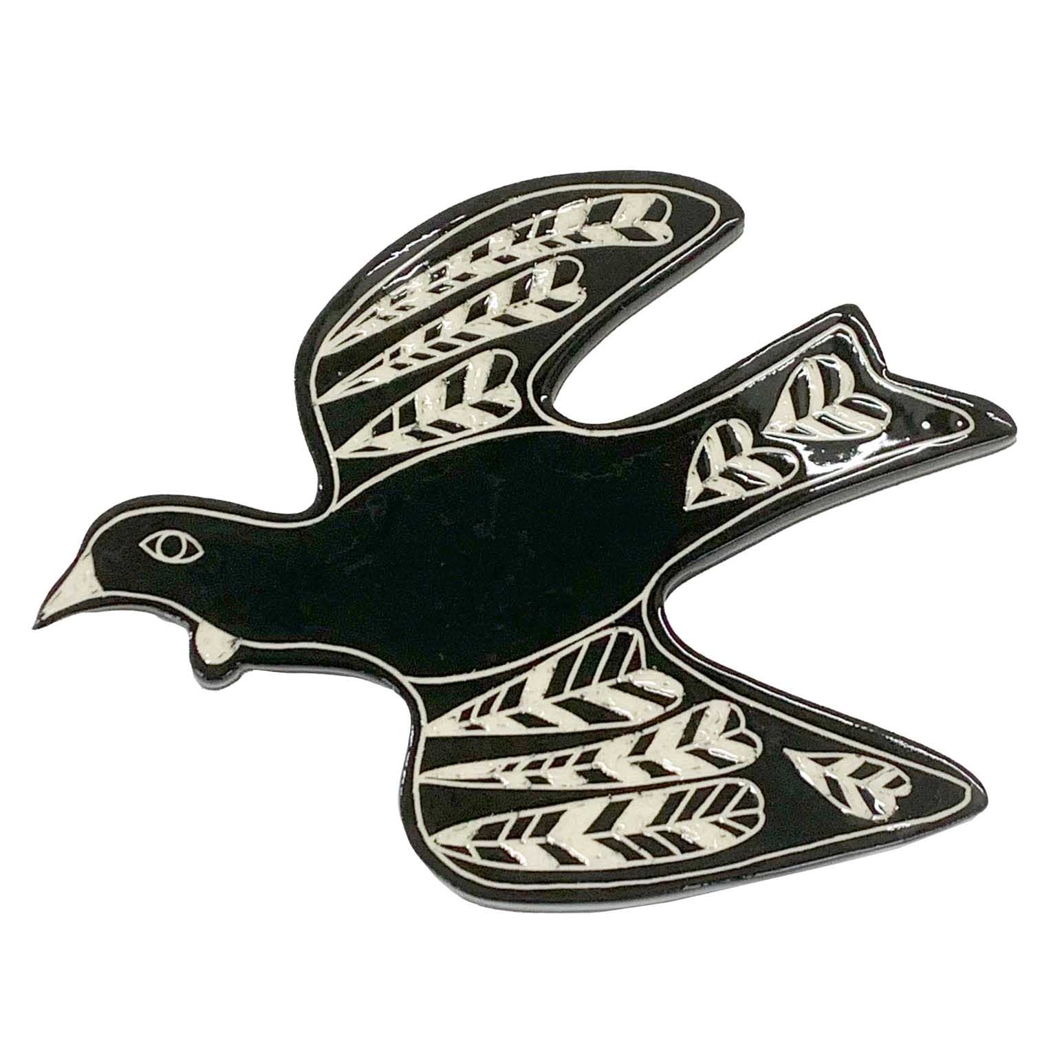 Borrowed Earth Ceramic Bird Large - Tui