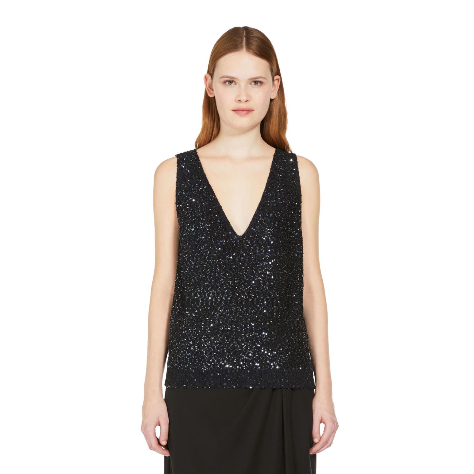 Weekend Max Mara Narva Sequin Sleeveless Top